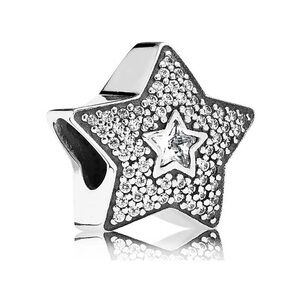 Genuine Retired PANDORA Wishing Star Charm- 791384CZ